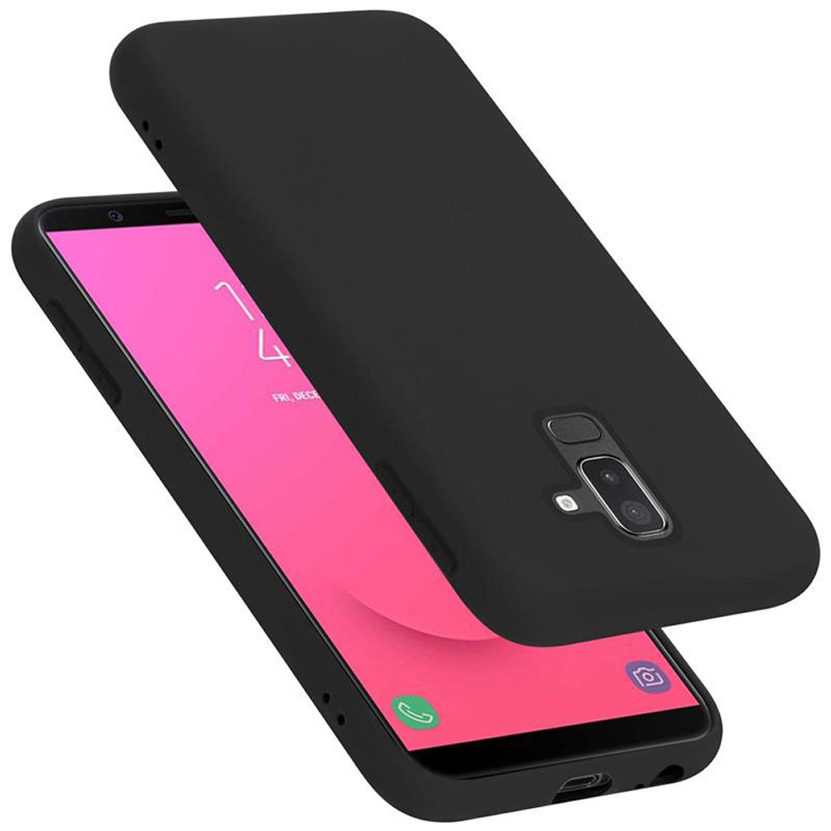 Cadorabo Handyhülle für Samsung Galaxy A6 PLUS 2018 Hülle Samsung Galaxy A6 PLUS 2018, Flexible Hülle TPU Silikon Schutzhülle Back Cover Case