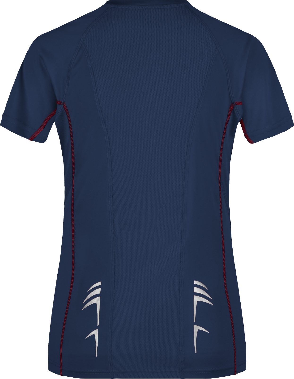 James & Nicholson Laufshirt Doppelpack Damen Sportshirt mit reflektierenden Details JN422 (Doppelpack, 2 Stück) Feuchtigkeitsregulierend, atmungsaktiv und schnell trocknend