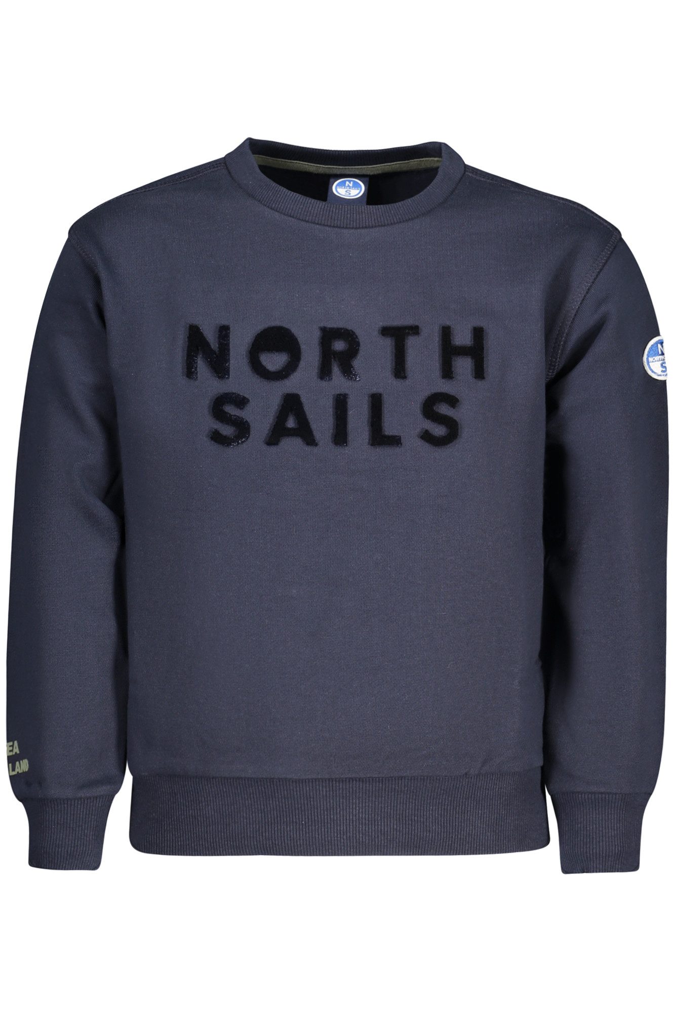 North Sails Sweatshirt Blauer Kinderpullover: Langarm, Rundhals