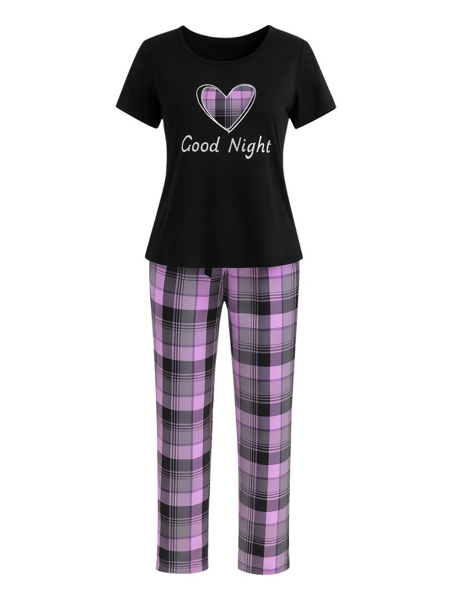Elegant Love Pyjama Lässiger Schlafanzug Damen günstig online kaufen