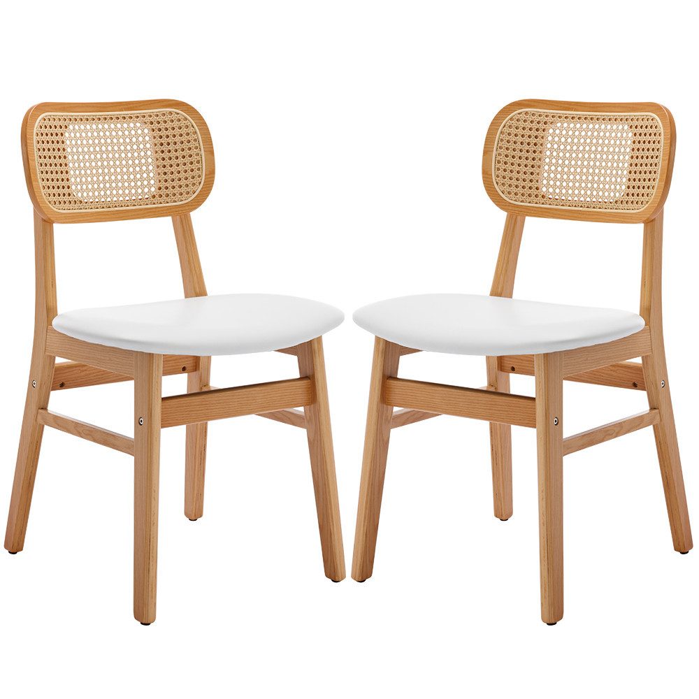 WAHSON OFFICE CHAIRS Esszimmerstuhl Rattansessel 2/4er Set, Küchenstuhl günstig online kaufen