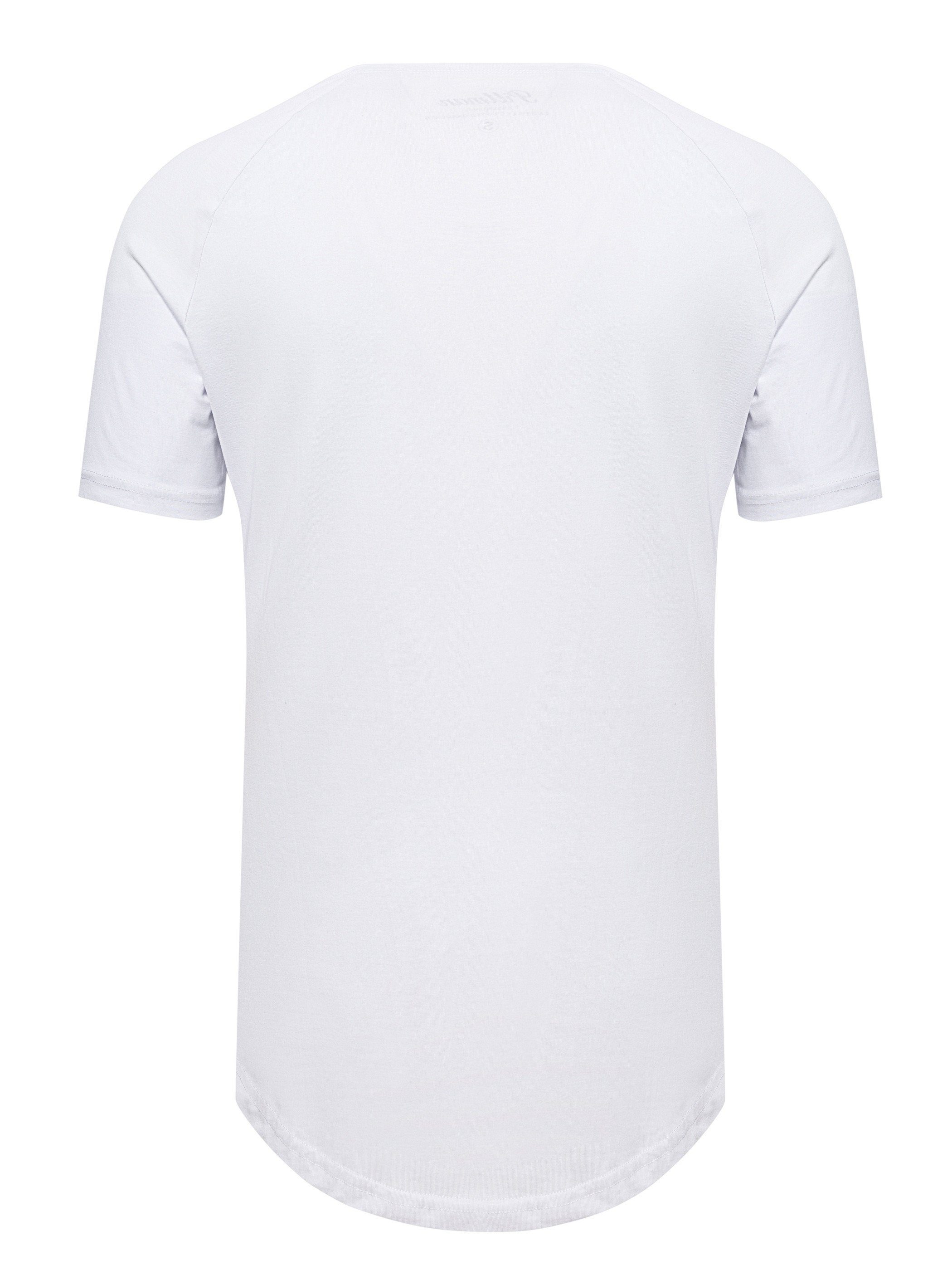 Pittman T-Shirt 3-Pack Herren T-Shirt Finn (Set, 3er-Pack) Oversize Rundhals T-Shirt