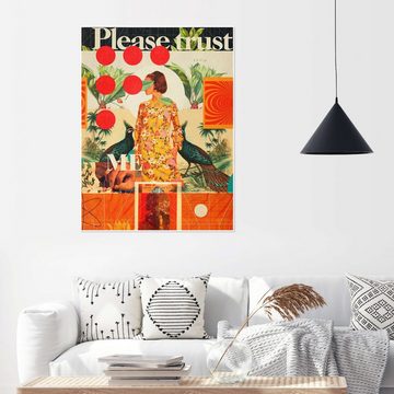 Posterlounge Poster Frank Moth, Bitte vertraue mir, Wohnzimmer Illustration