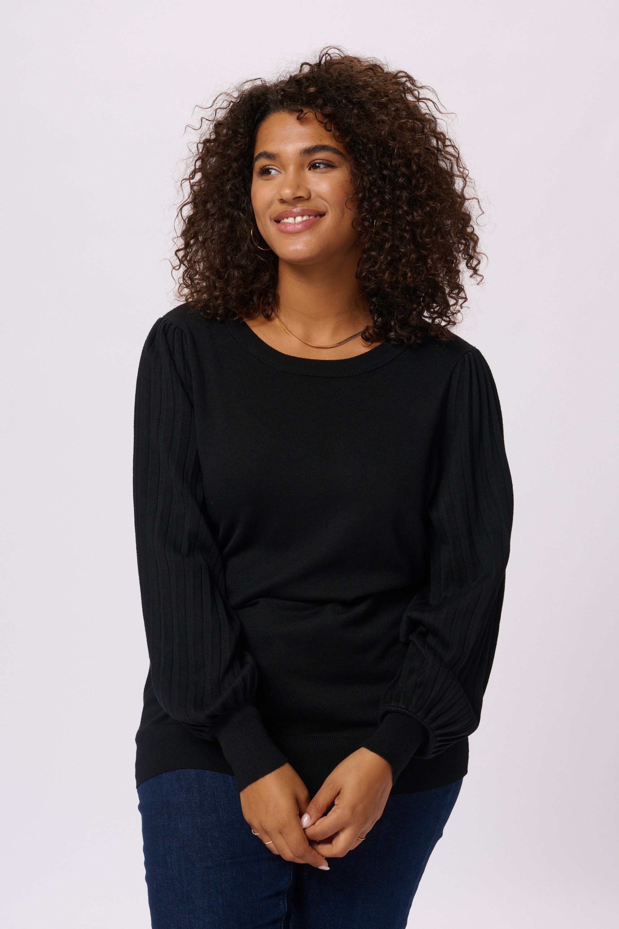 KAFFE Curve Strickpullover Strickpullover KCloni Große Größen