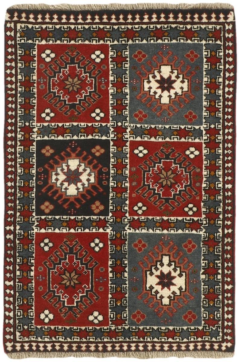 Orientteppich Yalameh 63x89 Handgeknüpfter Orientteppich / Perserteppich, Nain Trading, rechteckig, Höhe: 12 mm