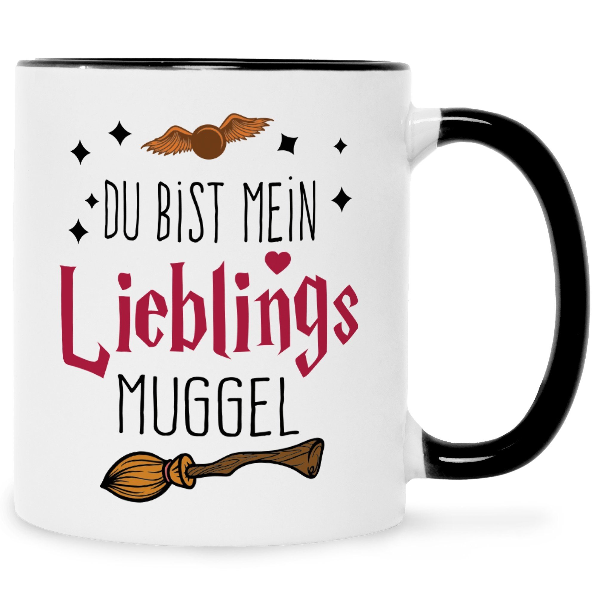 - Muggel mein Schwarz & Frauen Mama bist - Weihnachten Weiß - Tasse Valentinstag Tasse Papa Sie Lieblings - & Du GRAVURZEILE Freunde Geschenke Bedruckte Ihn Spruch mit Männer Geschenk für Geburtstag Lustige -