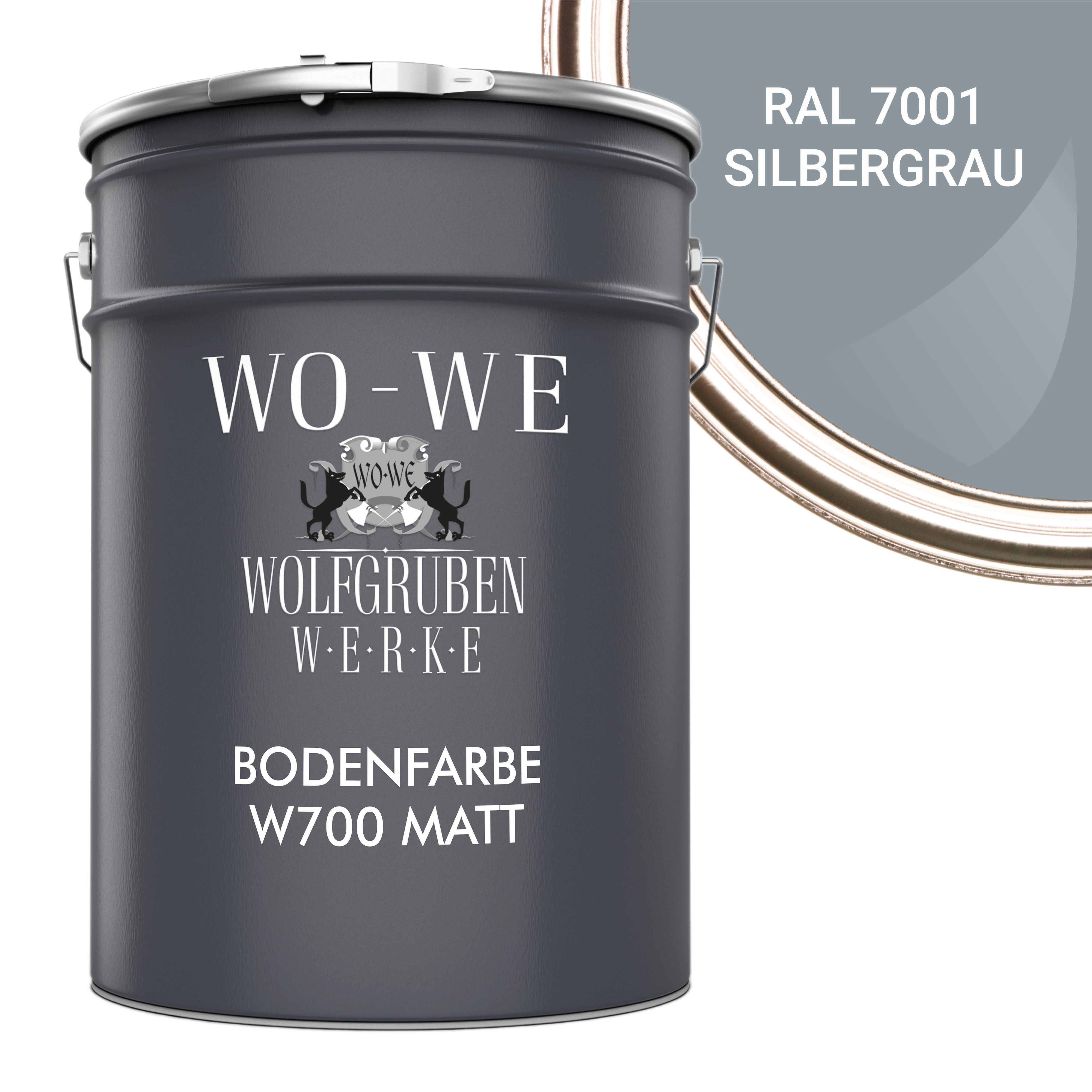 WO-WE Bodenversiegelung Betonfarbe Bodenfarbe Bodenbeschichtung W700 MATT, 1-10L