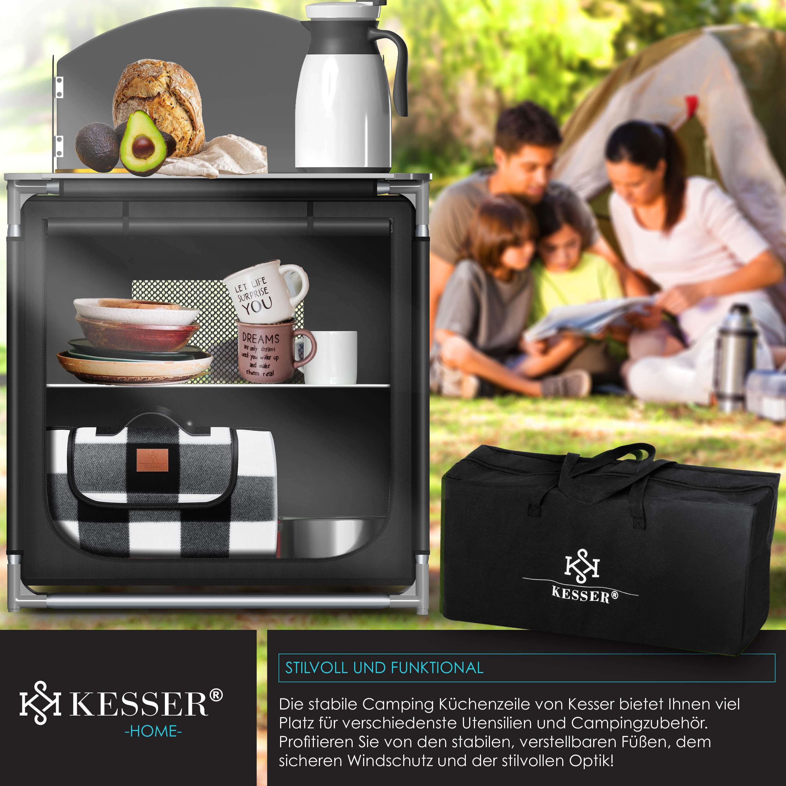 KESSER Campingschrank Campingschrank, Campingküche mit Aluminiumgestell