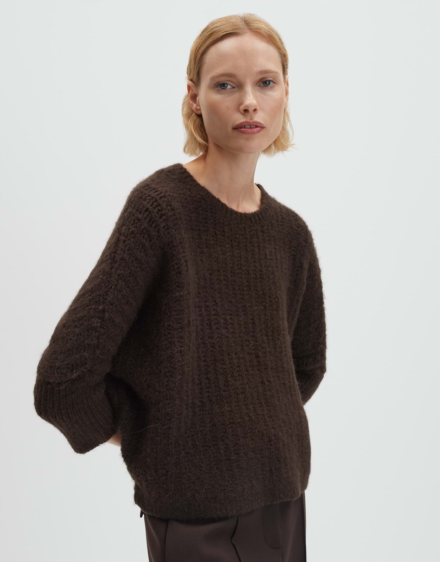 someday Strickpullover TUMELDA Boxy Chunky Knit aus Woll-Alpaka Mix weite P günstig online kaufen