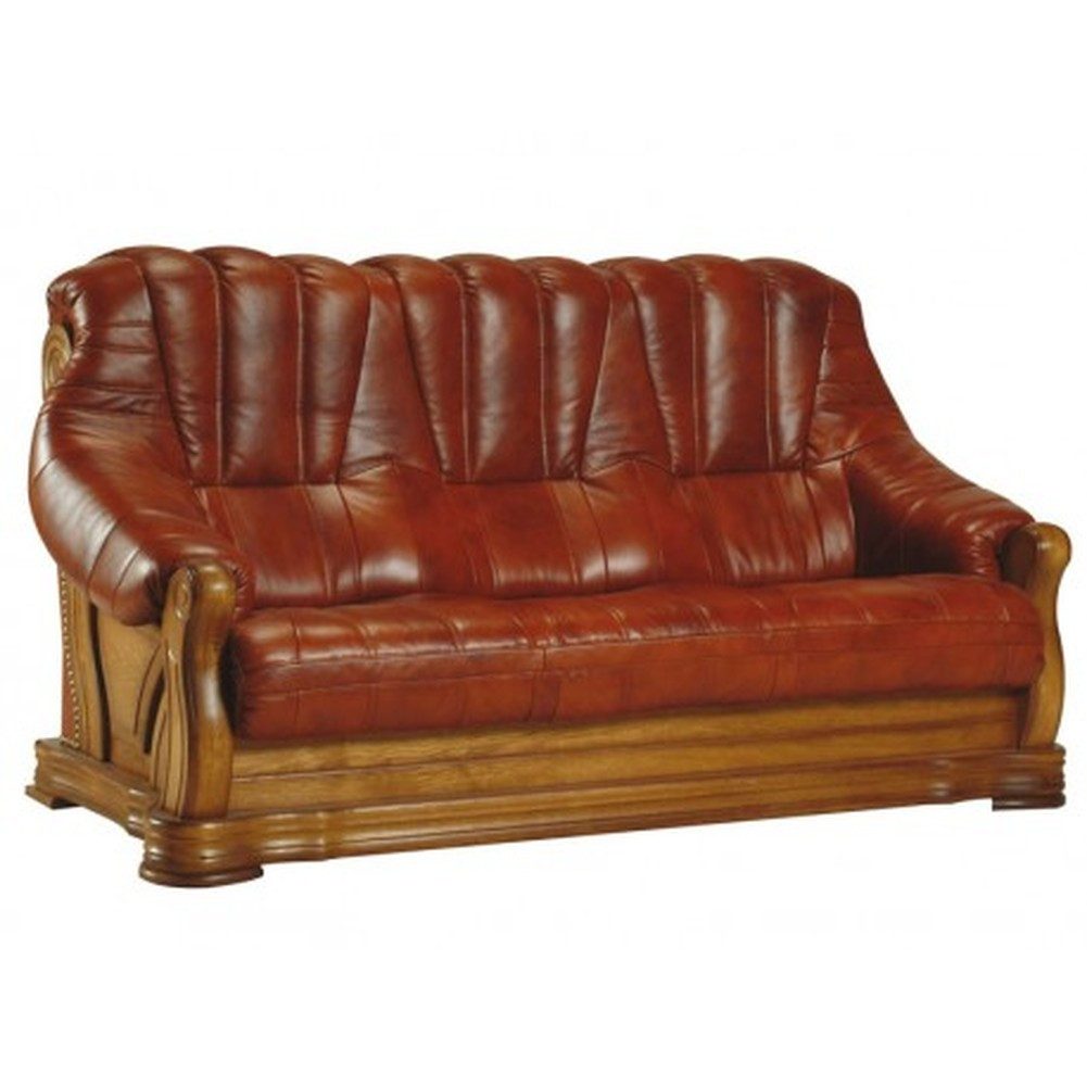 JVmoebel Polstergarnitur Elegantes Ledersofa Set - 3er und 2er Couchkombination, Made in Europa