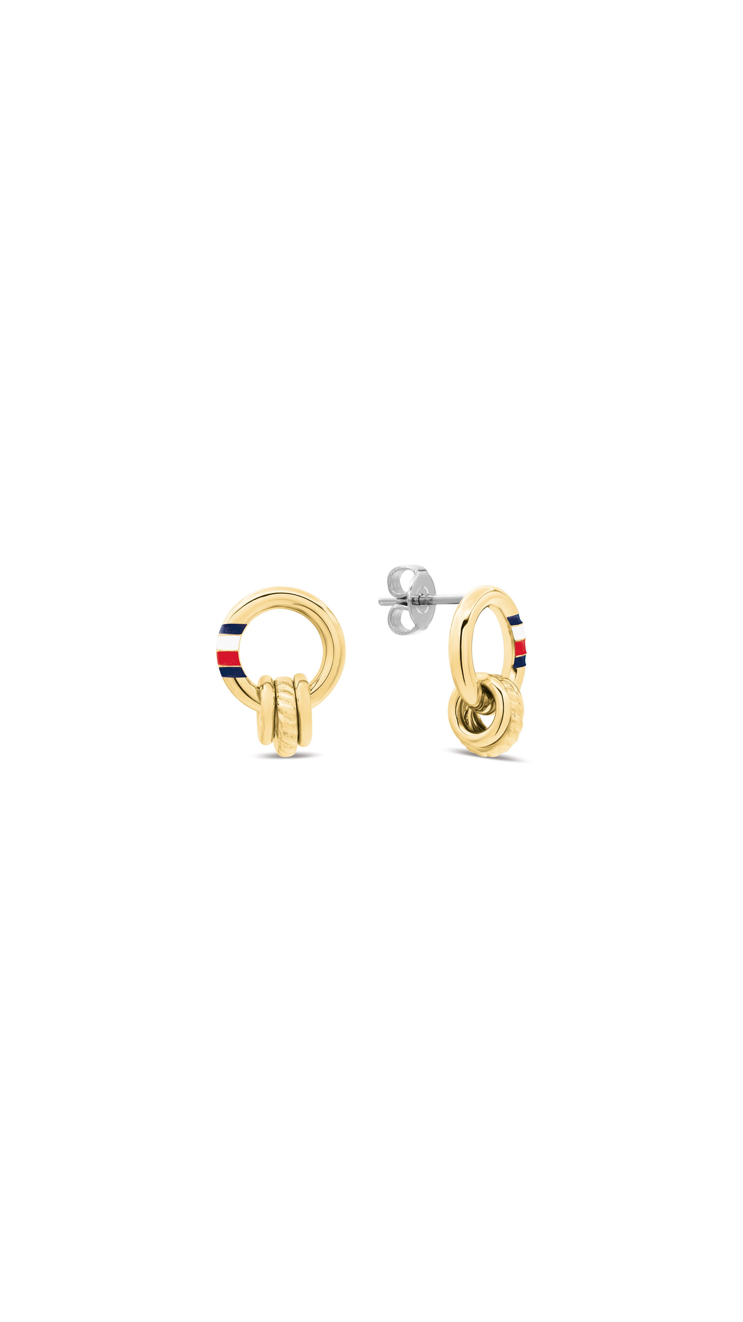 Tommy Hilfiger Paar Ohrstecker FEMININE ROPE, Emaille