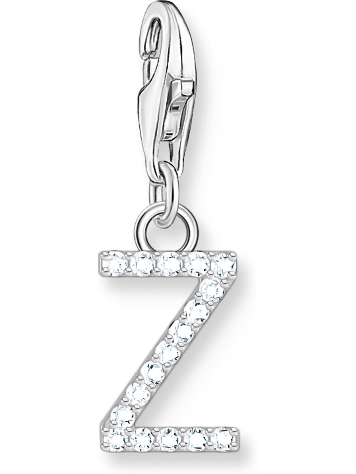 THOMAS SABO Kettenanhänger Thomas Sabo Damen-Charm 925er Silber Zirkonia