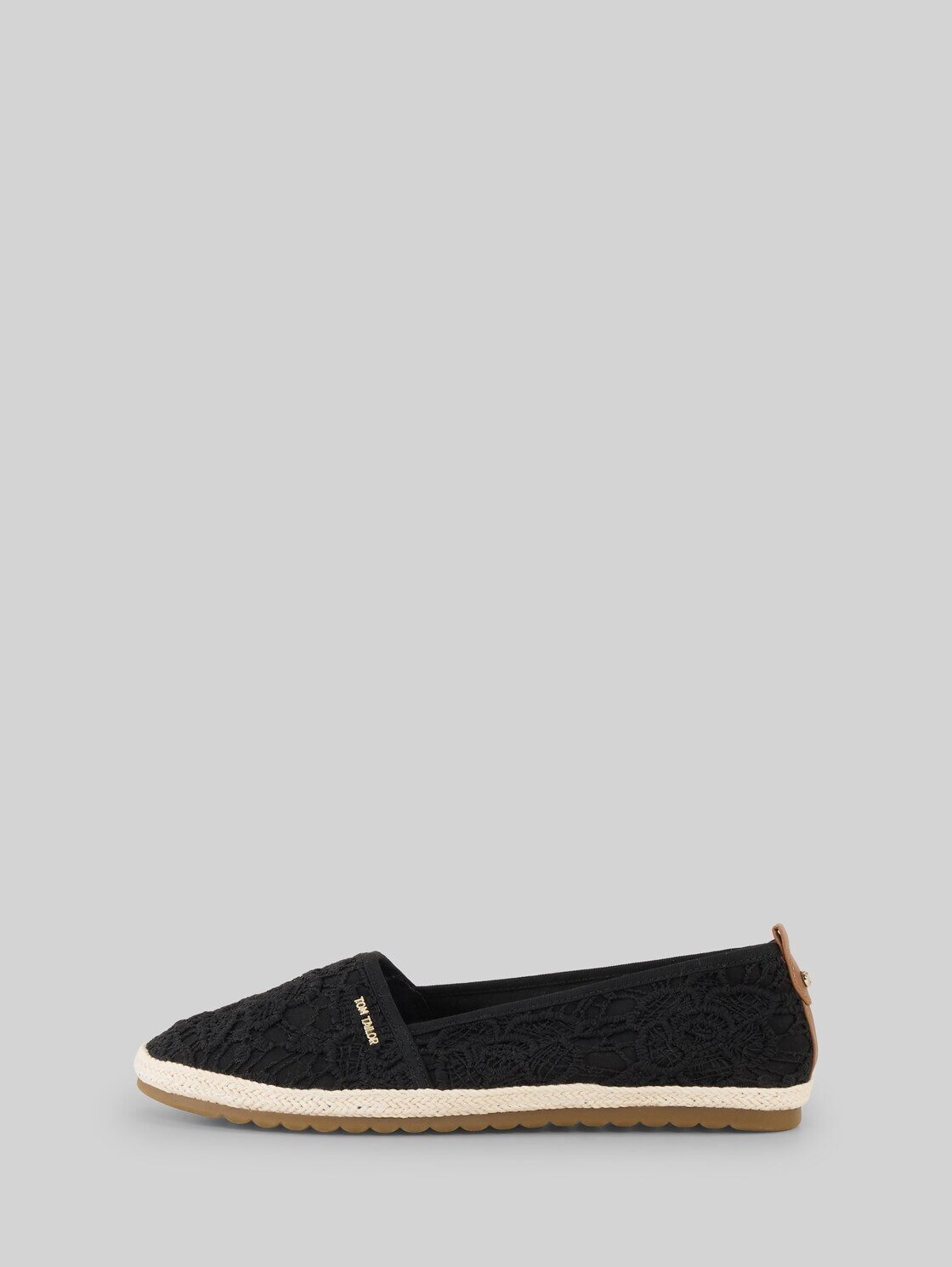 TOM TAILOR Shoes Licence Slipper (1-tlg) Flache Espadrilles mit Blumenstickerei