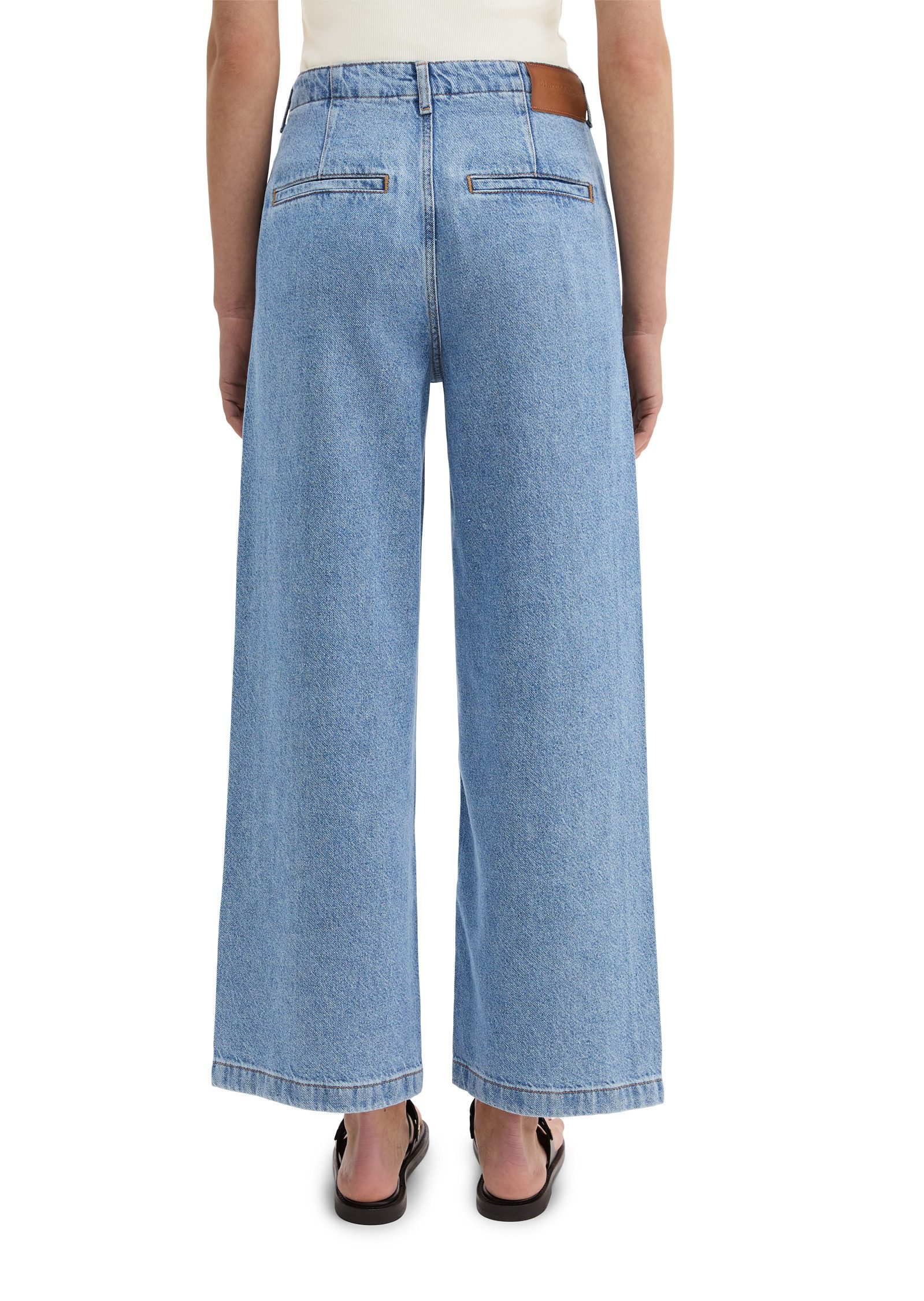 Marc O'Polo Weite Jeans aus Lyocell-Leinen-Baumwolle-Mix – Bild 3 von 5