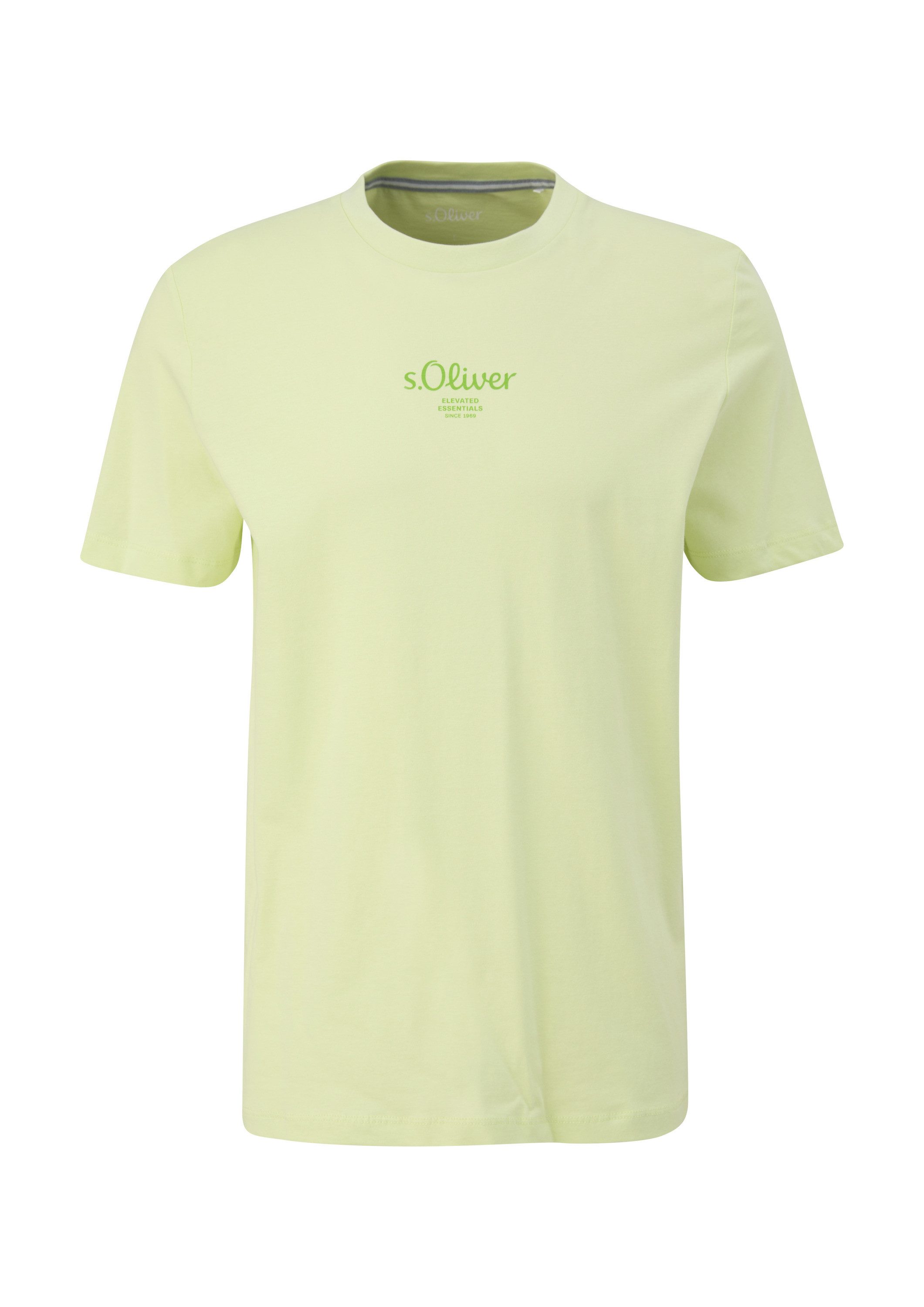 s.Oliver Kurzarmshirt T-Shirt T-Shirt mit Logo-Print günstig online kaufen