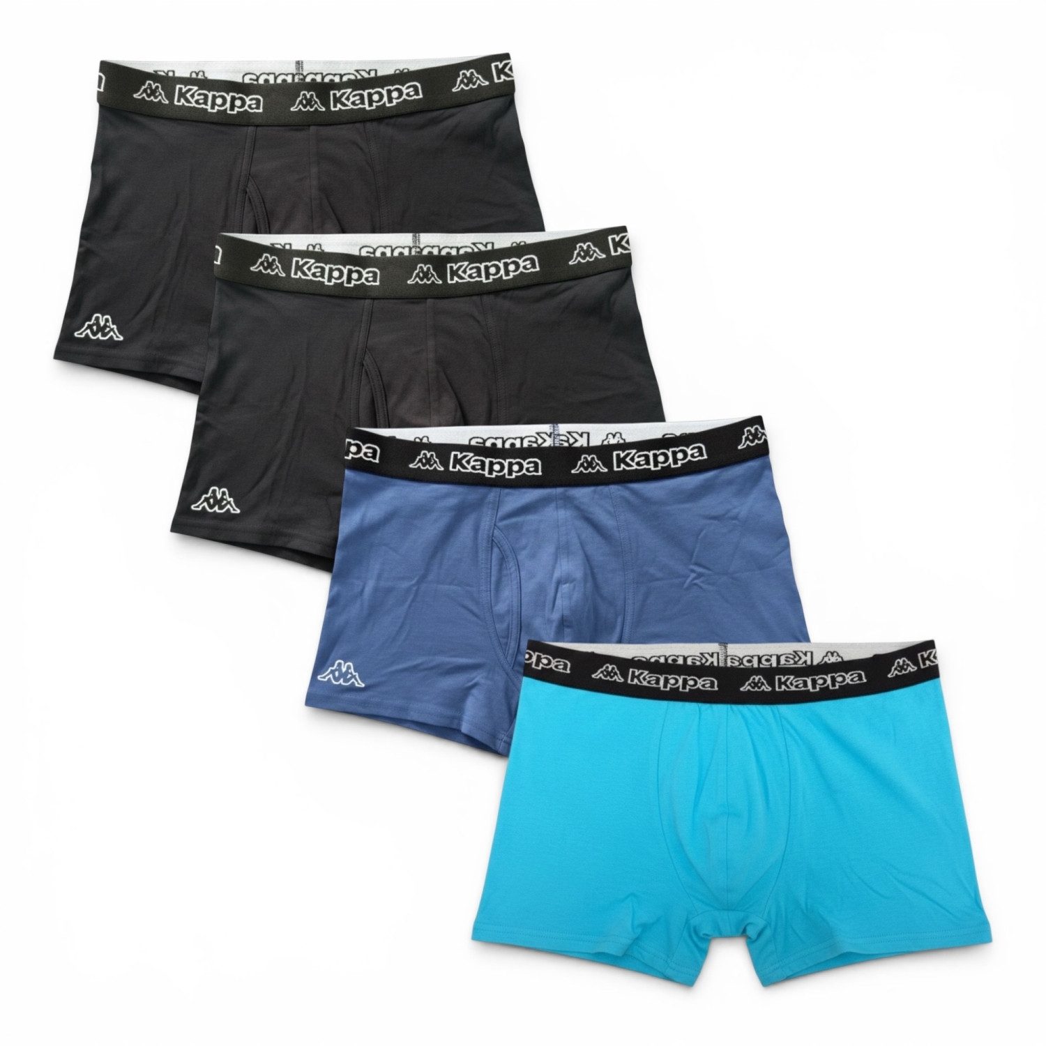 Boxershorts 4er Pack Boxershort Unterhose (18-3949) Black-Blue-Turquoise Gr. L