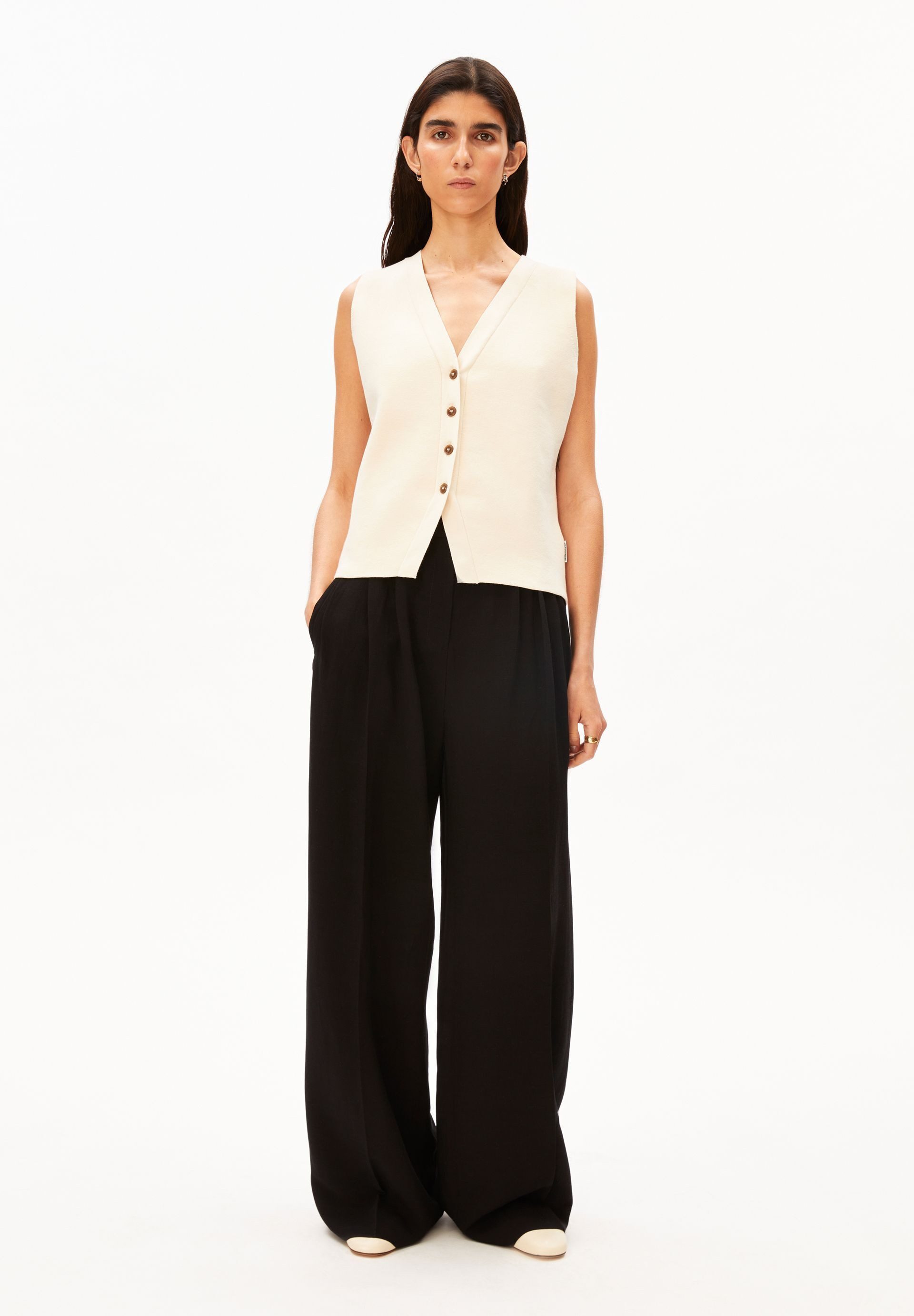 Armedangels Strickweste COMPACT BUTTONED Bio-Baumwoll-Mix