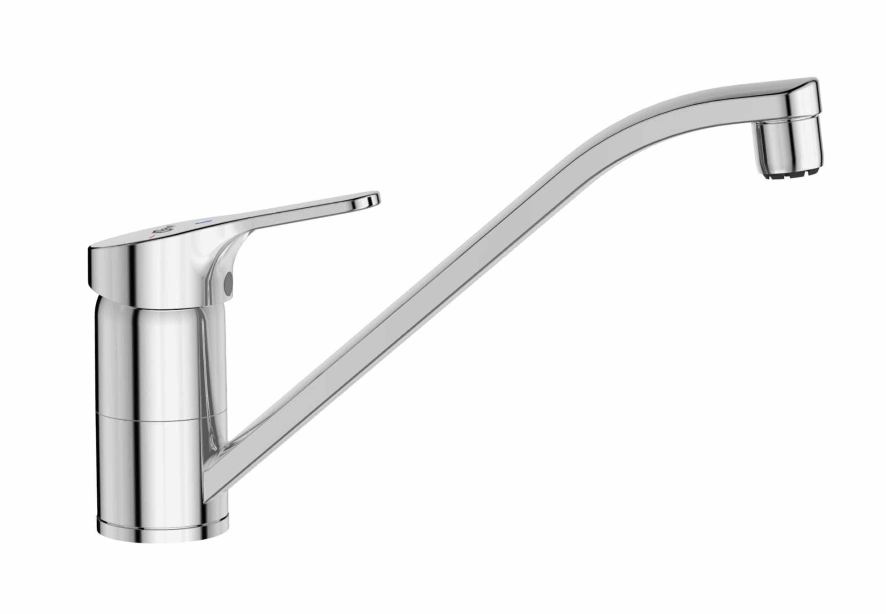 Ideal Standard Küchenarmatur IDEAL STANDARD CERAFIT, Hebelmischer mit Keramik-Kartusche, chrom, ND