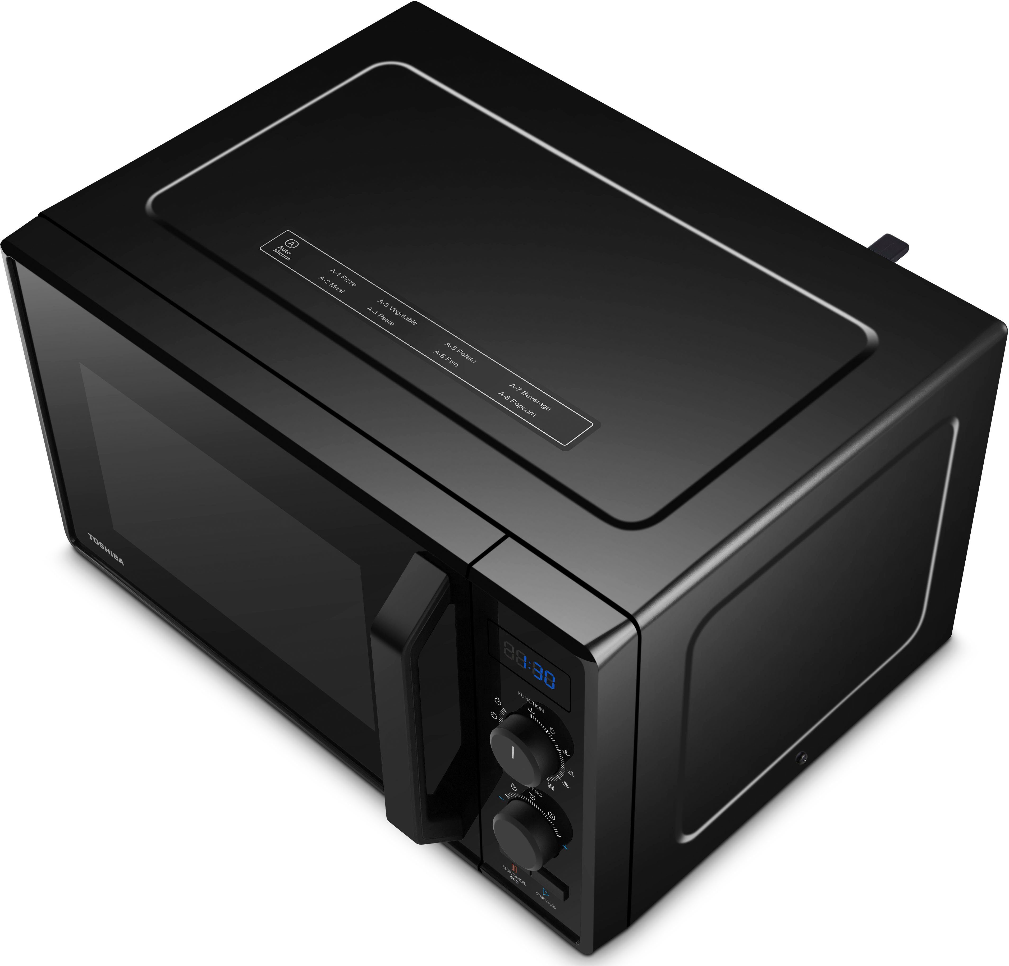 Toshiba Mikrowelle MW2-AG23PF(BK), Grill, Mikrowelle, 23 l