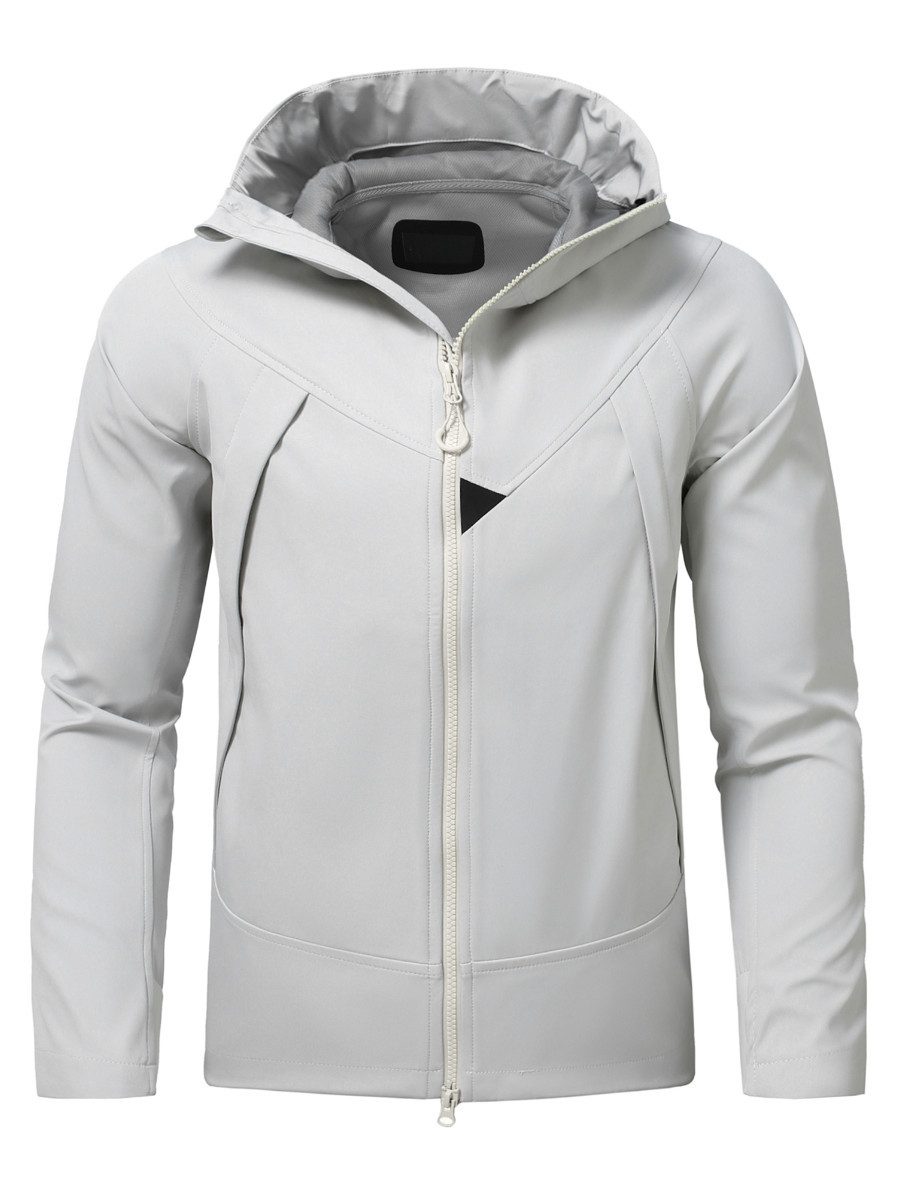 YOUTHUP Funktionsjacke Herren Leichte Outdoorjacke mit Kapuze