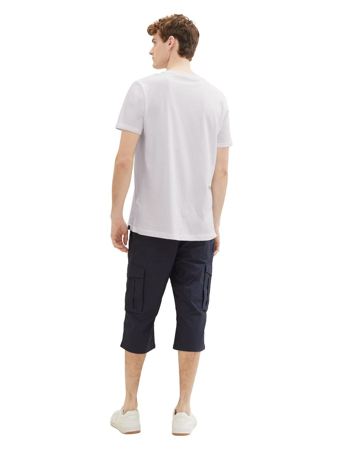 TOM TAILOR Cargoshorts PRINTED MAX OVERKNEE aus Baumwolle