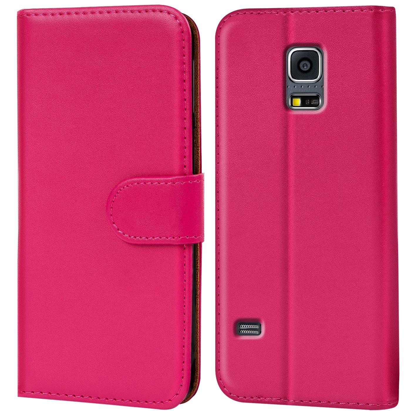 CoolGadget Handyhülle »Book Case Handy Tasche« für Samsung Galaxy S5 / S5  Neo 5,1 Zoll, Hülle Klapphülle Flip Cover für Samsung S5 Schutzhülle online  kaufen | OTTO