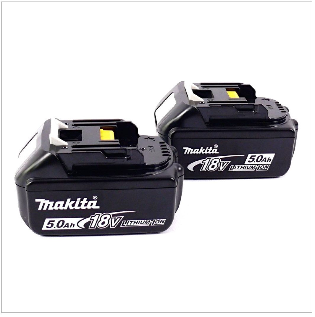 Makita Akku Power Set 18V 2x Akku 5,0Ah BL1850B (197280-8) Doppelpack Akkupacks – Bild 2 von 5
