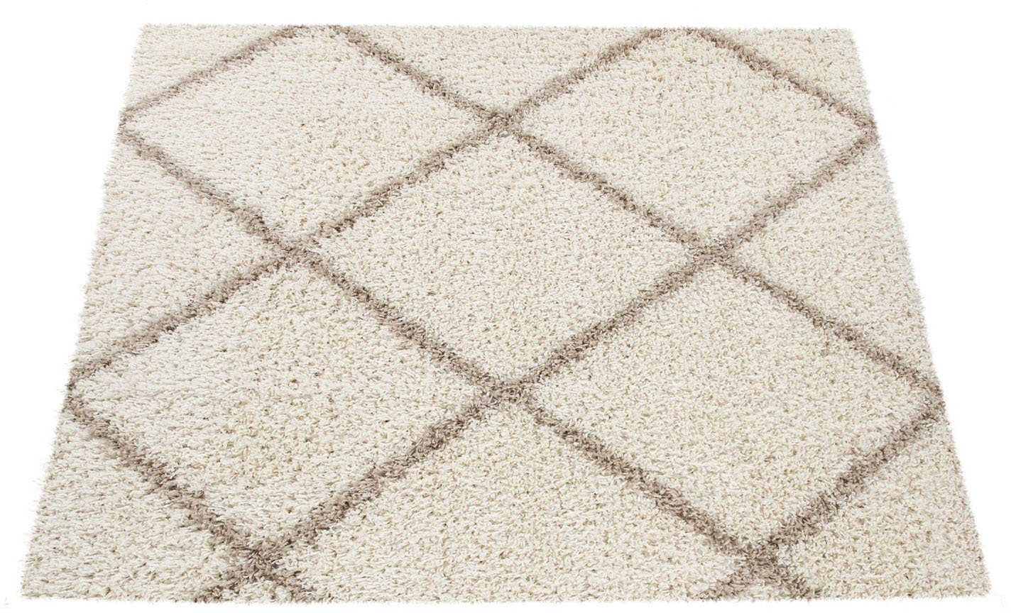 Paco Home Hochflor-Teppich »Kalmar 441«, rechteckig, 40 mm Höhe, Scandi Des günstig online kaufen