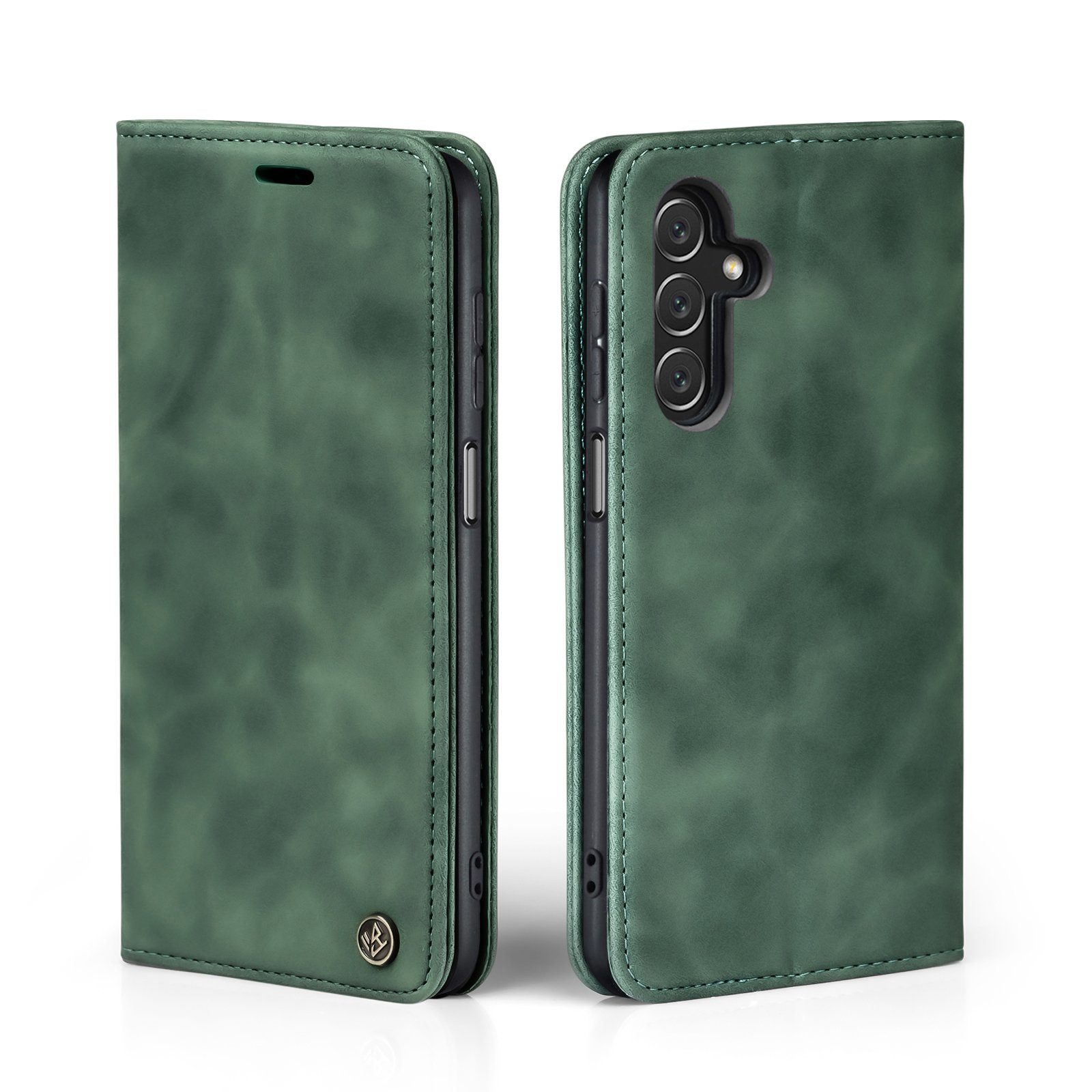 Tec-Expert Handyhülle Tasche Hülle für Samsung Galaxy A15 / A15 5G 6.5 Zoll, 6.5, Cover Klapphülle Case mit Kartenfach Fliphülle aufstellbar