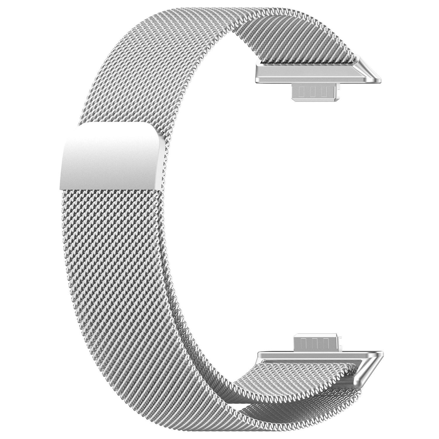 Wigento Smartwatch-Armband Milanese Metall Magnetverschluss Huawei Watch Fit 5 4 / 5 4 Pro / 3, Milanese Edelstahlarmband mit Magnetverschluss – Bild 3 von 5