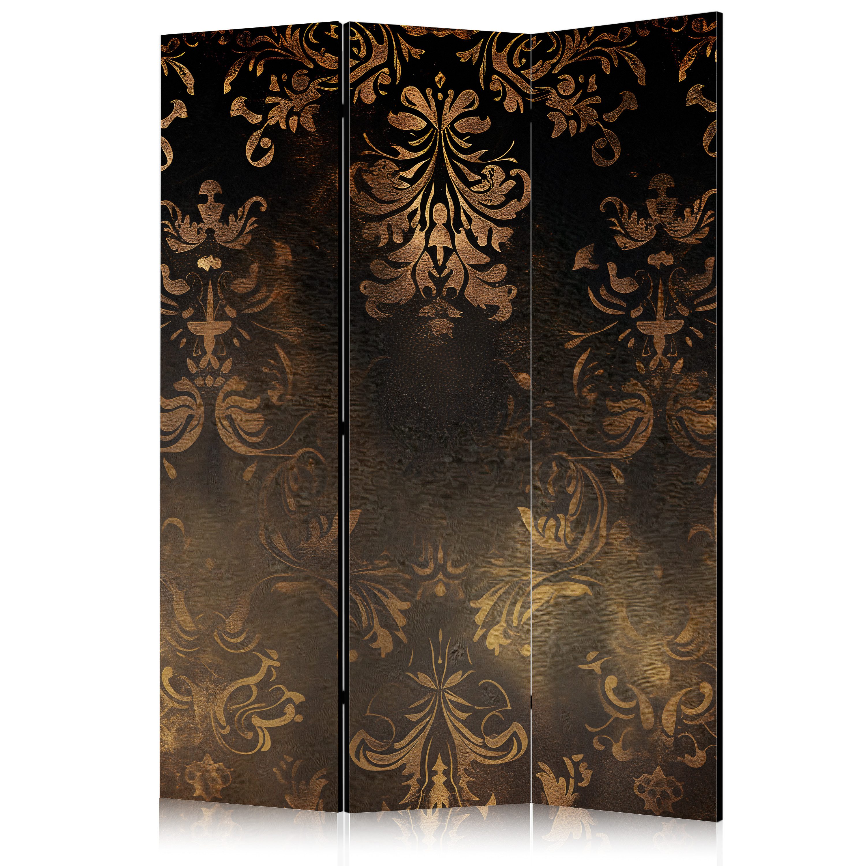 Muralo Paravent 3-teilig Raumteiler klappbar Barocke Glamour-Ornamente (Packung, 1 St., 135x172 cm), 3 Varianten, für das Schlafzimmer, das Wohnzimmer