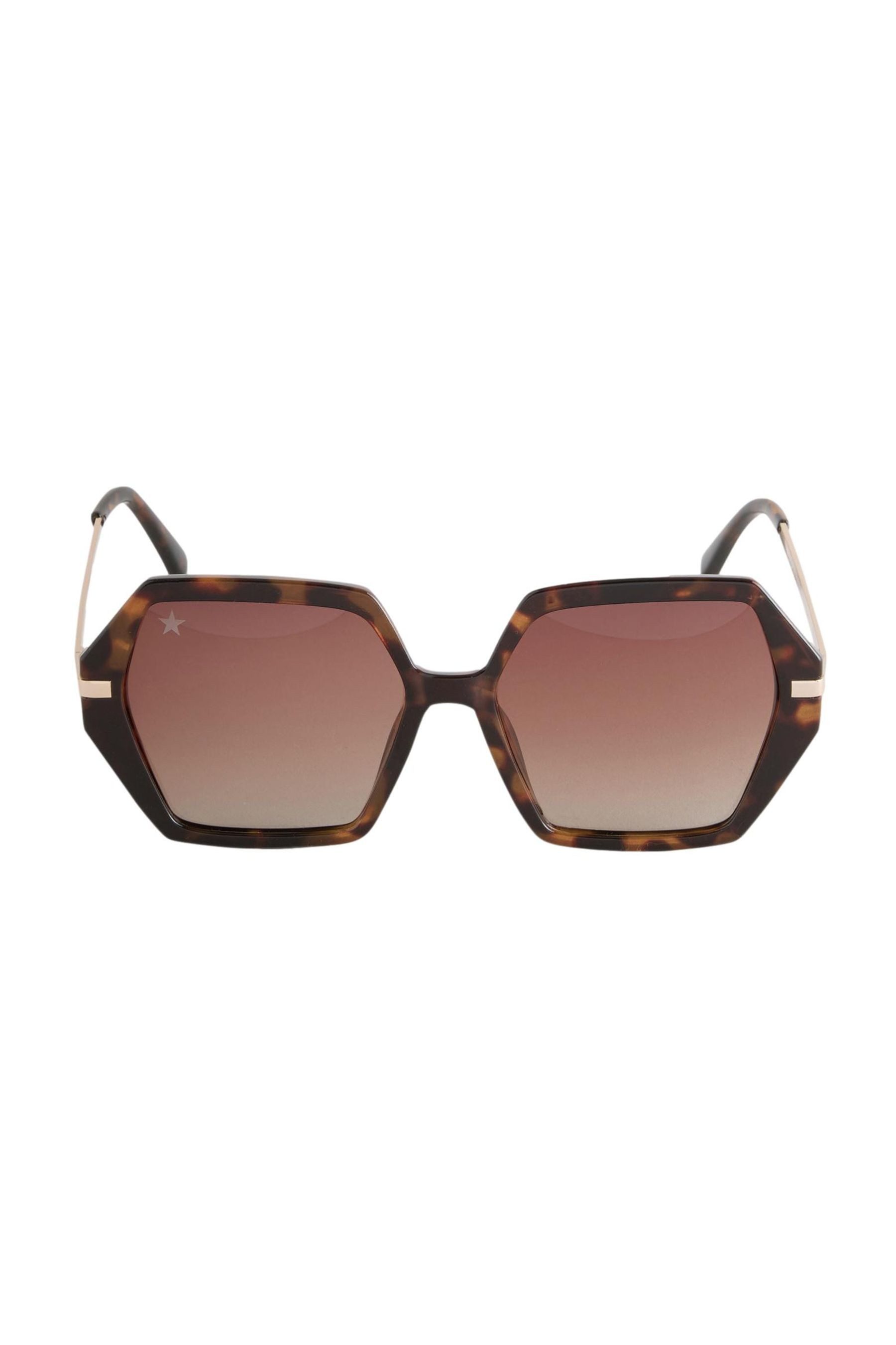 Rockett St George Sonnenbrille Rockett St George sechseckige, große Sonnenbrille (1-St)