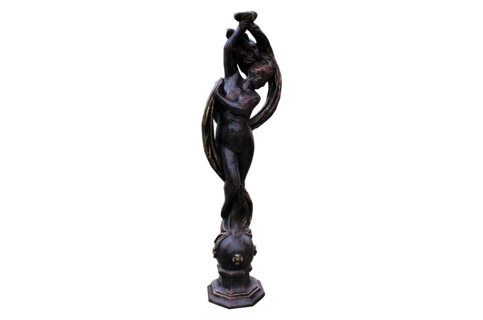 Antikes Wohndesign Gartenfigur Griechische Göttin Nackte Frauenfigur Steinfigur Gartenfigur Teichfigu