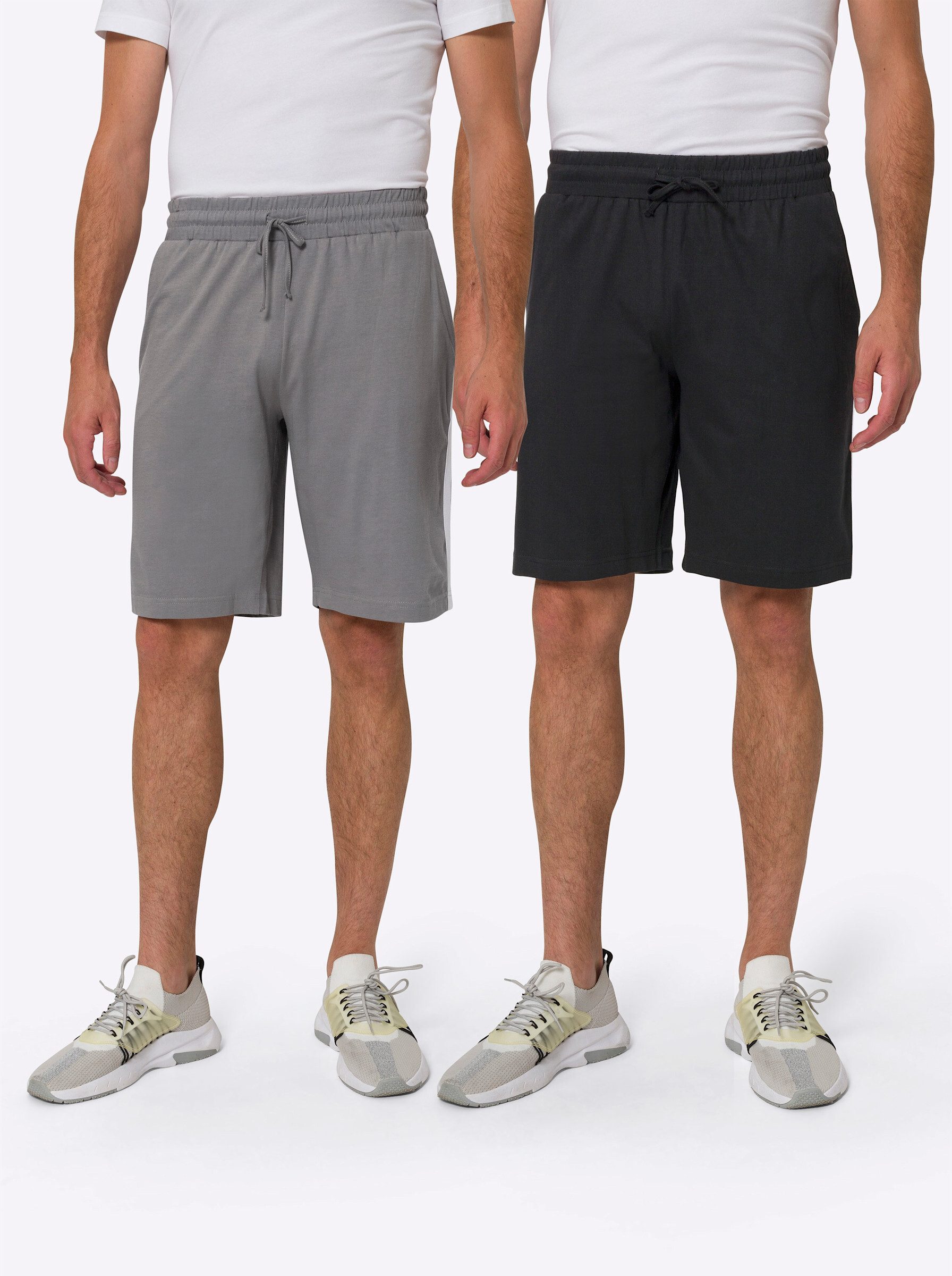 Sieh an! Jogginghose Freizeitbermudas normal (2-tlg)