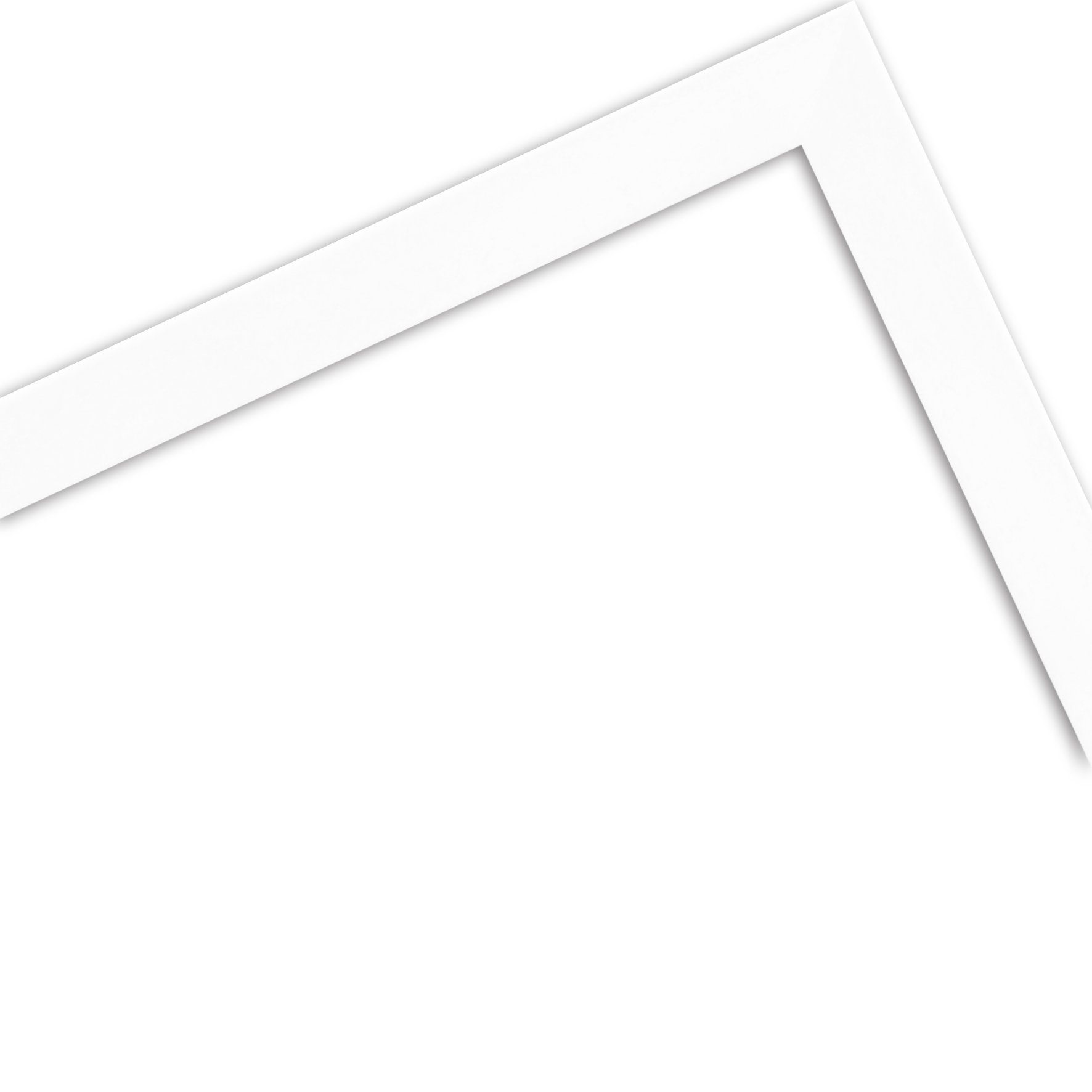 im WANDStyle Massivholz H950, Bilderrahmen Weiß, Stil Modern aus