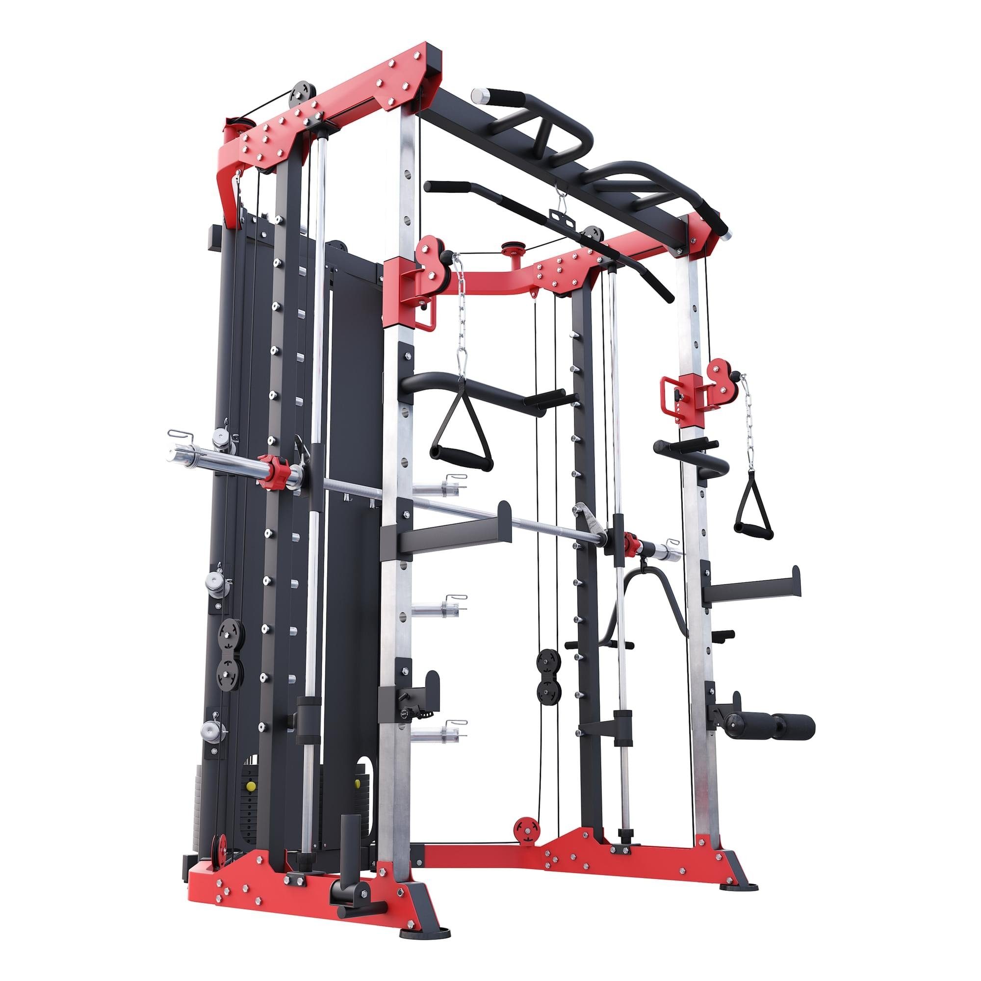 (1-tlg) Power Kabelzug, Olympia SPORTS Klimmzugstange, GORILLA inkl. Rack Dip-Station, Langhantel,