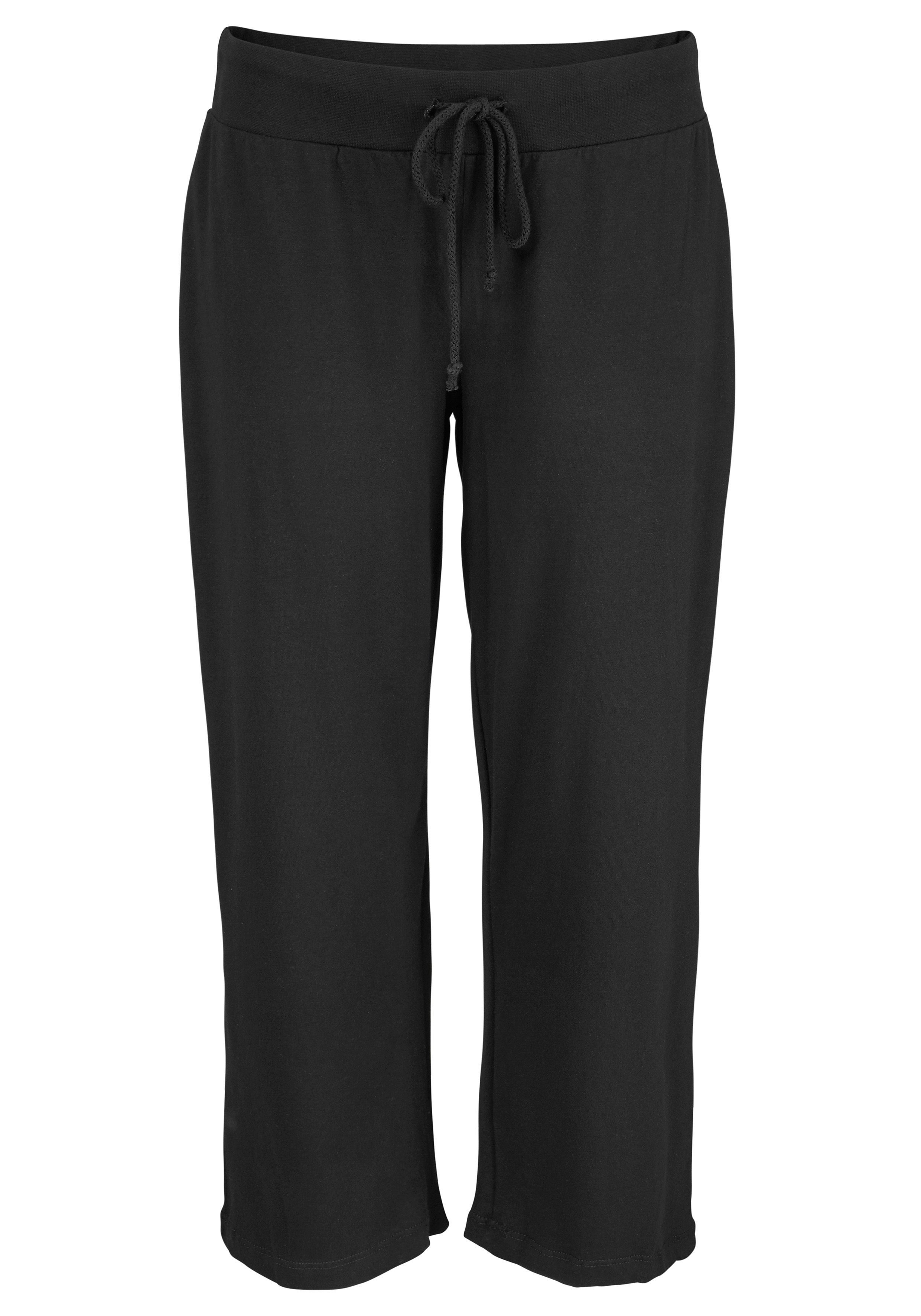 Beachtime by Lascana 7/8-Strandhose aus weichem Jersey, Wide-Leg, Jogginghose, Relaxhose – Bild 2 von 5