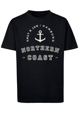 F4NT4STIC T-Shirt Northern Coast Knut & Jan Hamburg Print