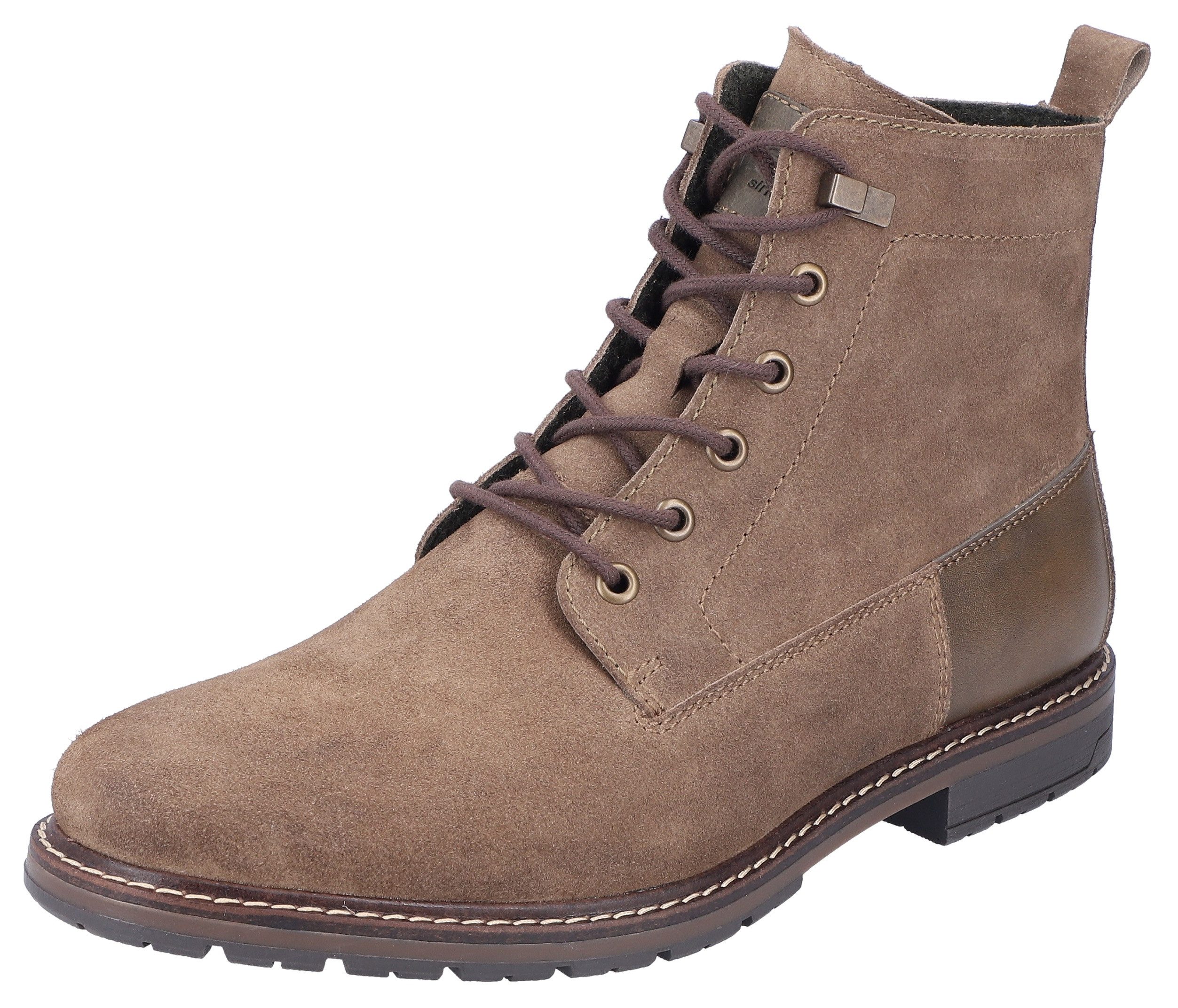Rieker Schnürstiefelette, Blockabsatz, Schnürboots, Businesschuh mit günstig online kaufen
