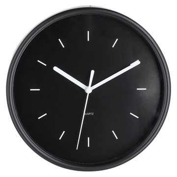 CEPEWA Wanduhr Wanduhr modern Ø20x4cm schwarz Küchenuhr Dekouhr batteriebetrieben Uhr