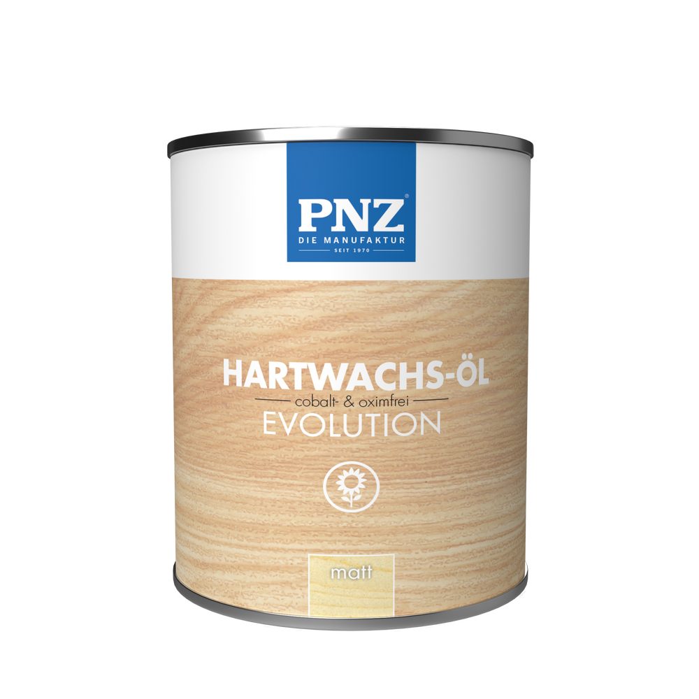 PNZ - Die Manufaktur Hartwachsöl Hartwachs-Öl evolution farblos, extrem beständig, cobalt- und oximfrei