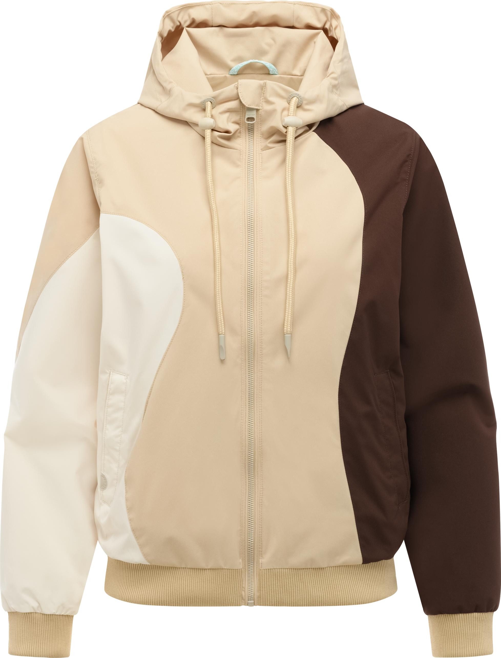 Ragwear Bomberjacke Oggie Block Damen Funktionsjacke mit Kapuze