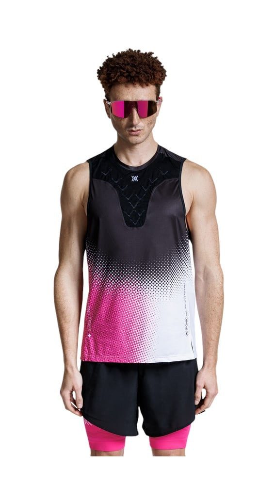 X-Bionic Tanktop Corefusion Run Tank schwarz/neopink/weiss Herren