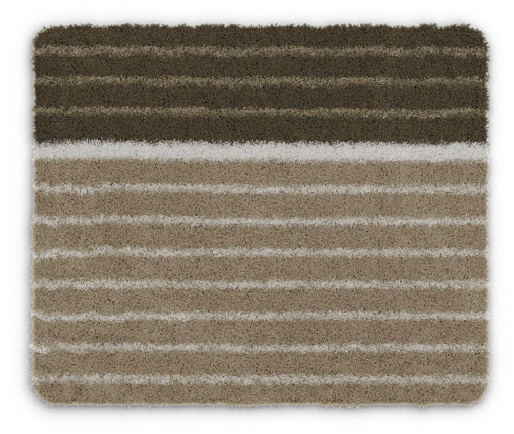 Batex Badematte Tandea, Höhe 27 mm, rutschhemmend beschichtet, fußbodenheizungsgeeignet, Polyacryl, rechteckig, extra weiches und pflegeleichtes Garn