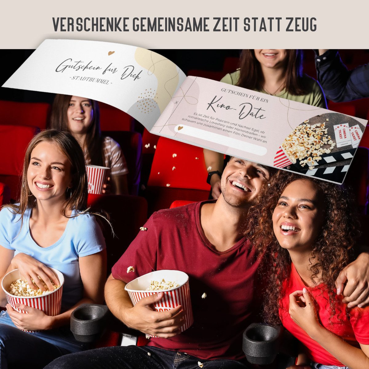 Things of Happiness Geschenkkarte Gutscheinheft, 12 Gutscheine für gemeinsame Erlebnisse