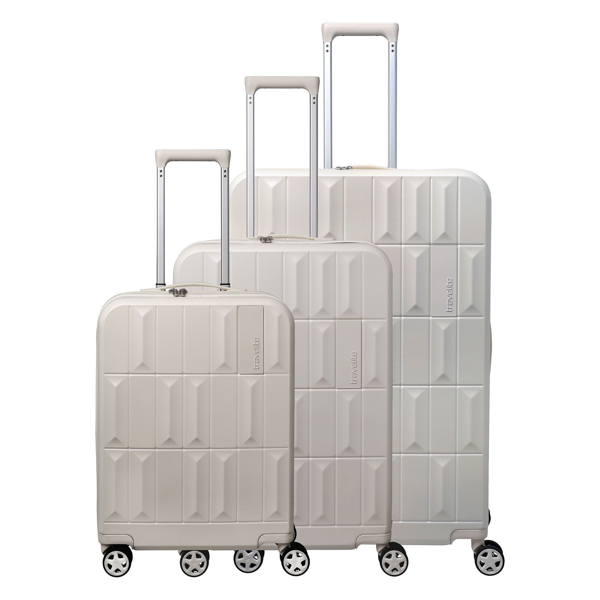 travelite Trolleyset Panello, 4 Rollen, (3-teilig, 3 tlg), ABS