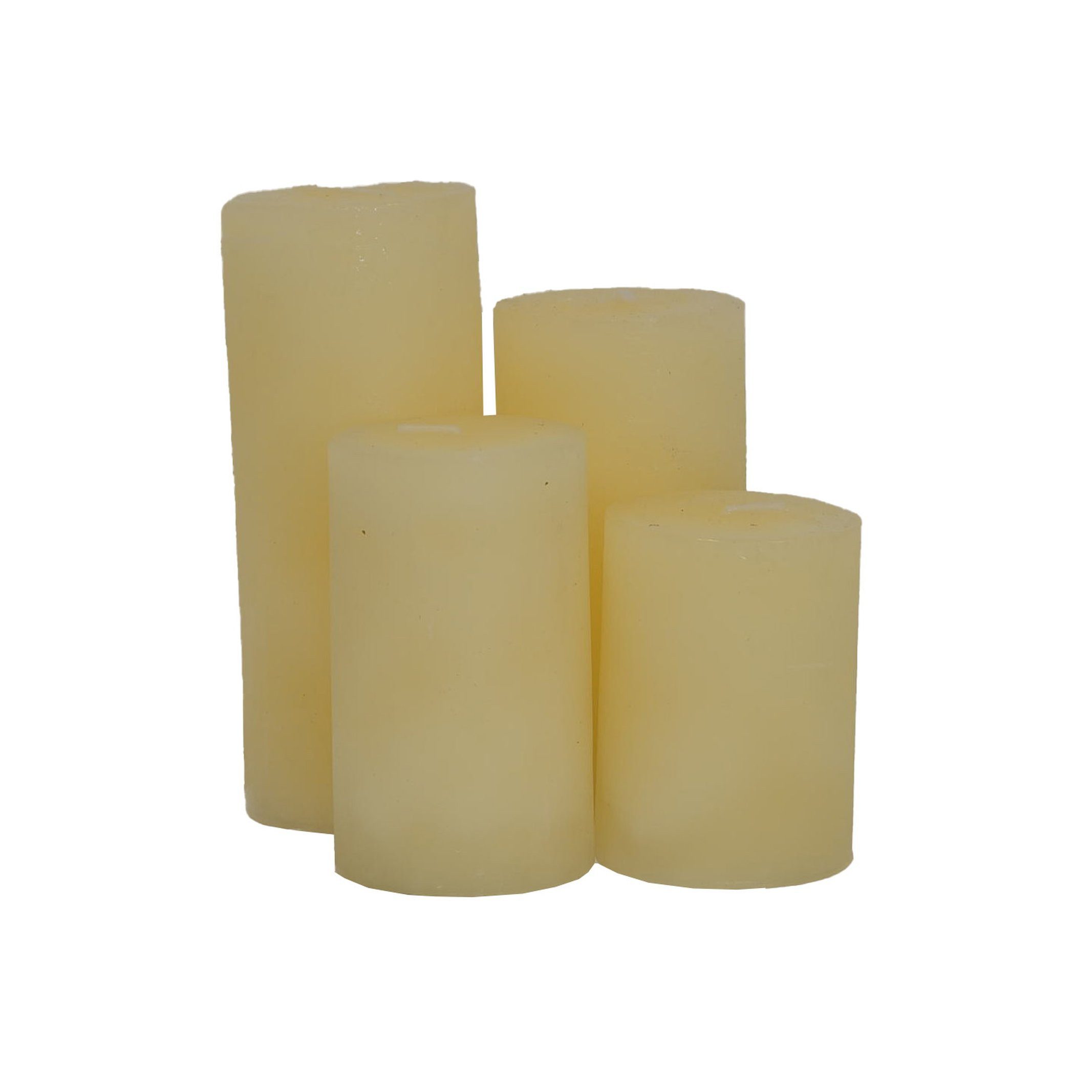 B&S Stumpenkerze Kerzen Frost 4er Set günstig online kaufen