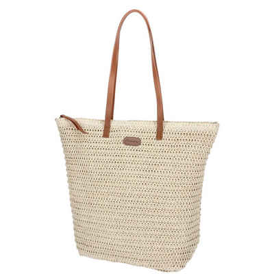 Antonio Umhängetasche Antonio Damen Shopper BOHO Style beige (1-tlg)