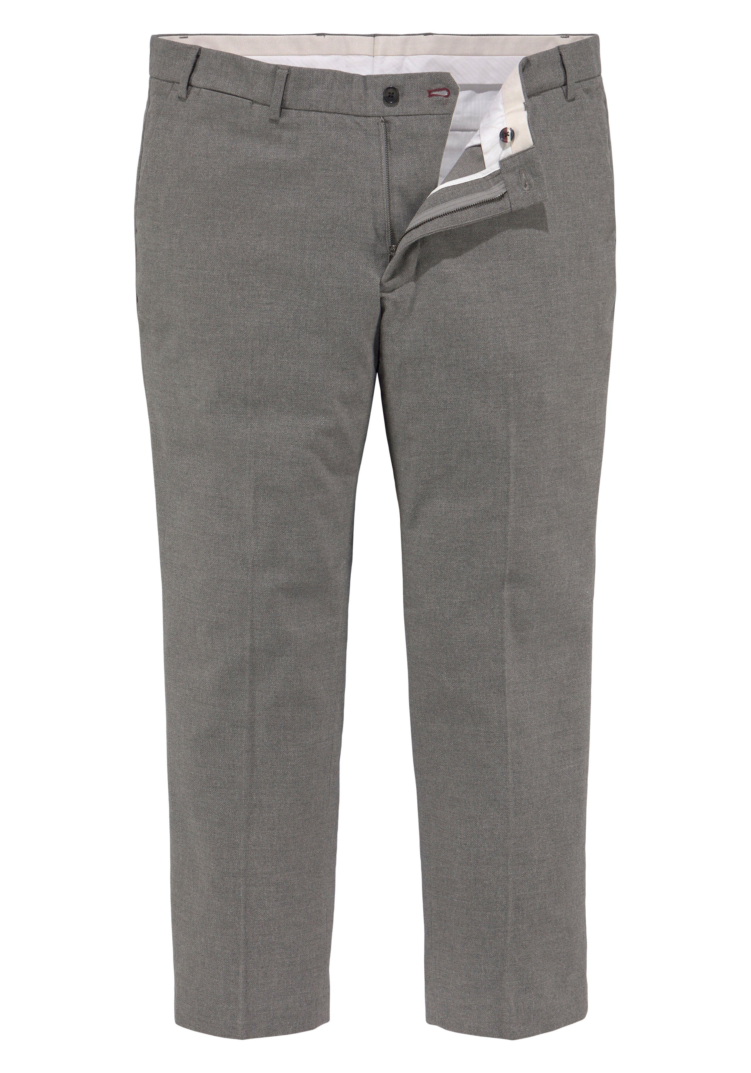 BT & iron 5-Pocket-Hose WOOL Tommy Big Hilfiger MADISON LOOK Tall SOLID FAKE grey