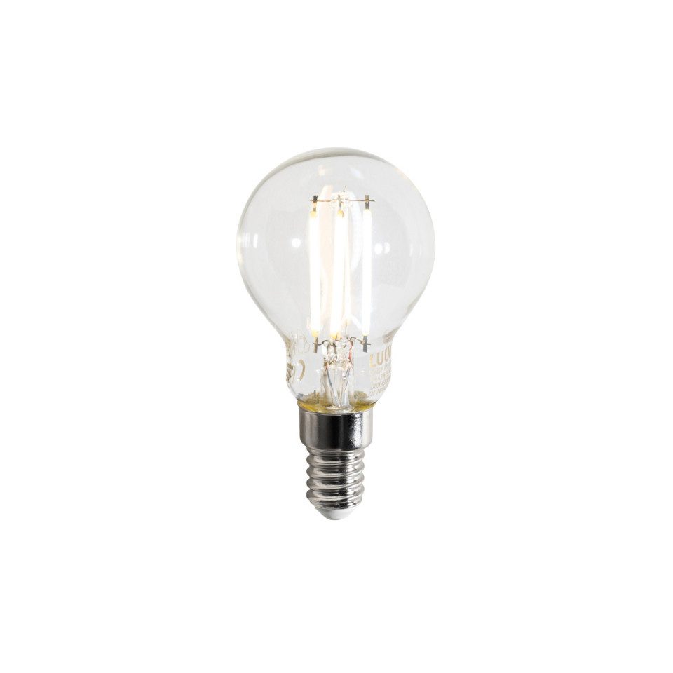 Qazqa LED Aufbaustrahler Vidro, Dimmbar, LED wechselbar, Extra-Warmweiß, QAZQA Aufbau­spot, e14, Schwarz, Glas, Art Deco